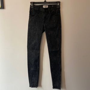 Frame Le Skinny Snakeskin Pants